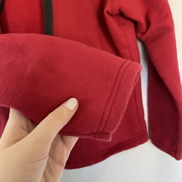 Silver for Her Big Sky Montana Red Jacket Size L full zip casual fleece jumper - Picture 5 of 8